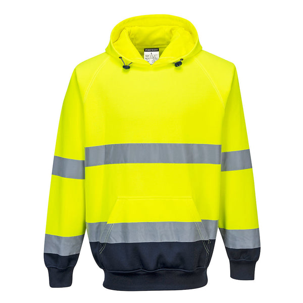 Sweatshirt bicolor com capuz-Amarelo/Marinho-S-RAG-Tailors-Fardas-e-Uniformes-Vestuario-Pro
