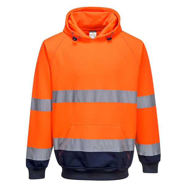 Sweatshirt bicolor com capuz-Laranja/Marinho-L-RAG-Tailors-Fardas-e-Uniformes-Vestuario-Pro