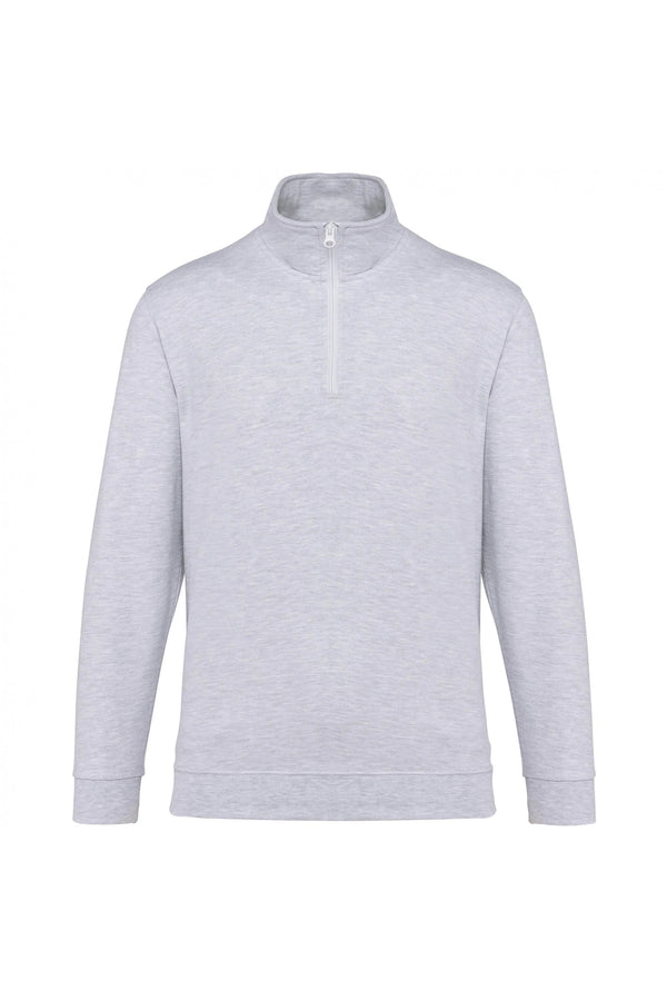 Sweatshirt com 1 /2 fecho (2 de 2 )-Ash Heather-XS-RAG-Tailors-Fardas-e-Uniformes-Vestuario-Pro