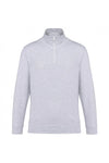 Sweatshirt com 1 /2 fecho-Ash Heather-XS-RAG-Tailors-Fardas-e-Uniformes-Vestuario-Pro