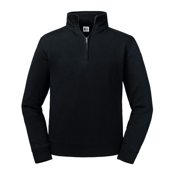 Sweatshirt com 1/2 Fecho Authentic Homem-Preto-XS-RAG-Tailors-Fardas-e-Uniformes-Vestuario-Pro