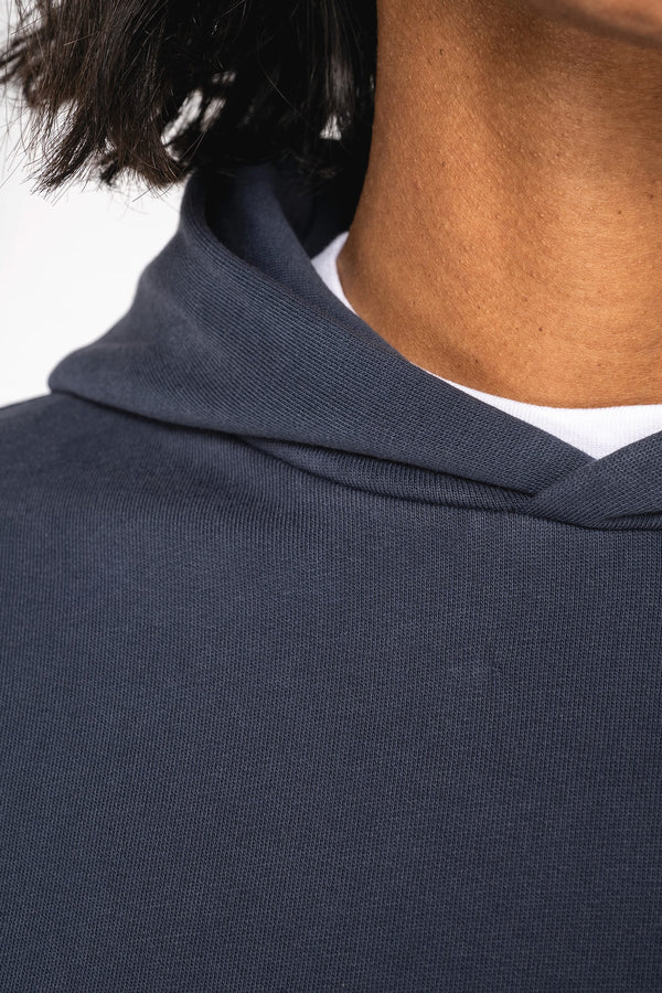 Sweatshirt com Capuz Aspeto Lavado Oversize Unissexo-RAG-Tailors-Fardas-e-Uniformes-Vestuario-Pro