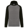 Sweatshirt com Capuz Bicolor de Criança-Cinzento Mesclado / Preto-4/6 Anos-RAG-Tailors-Fardas-e-Uniformes-Vestuario-Pro