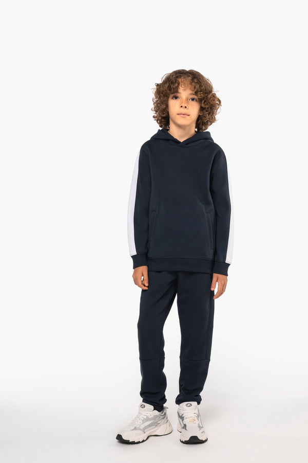 Sweatshirt com Capuz Bicolor de Criança-RAG-Tailors-Fardas-e-Uniformes-Vestuario-Pro
