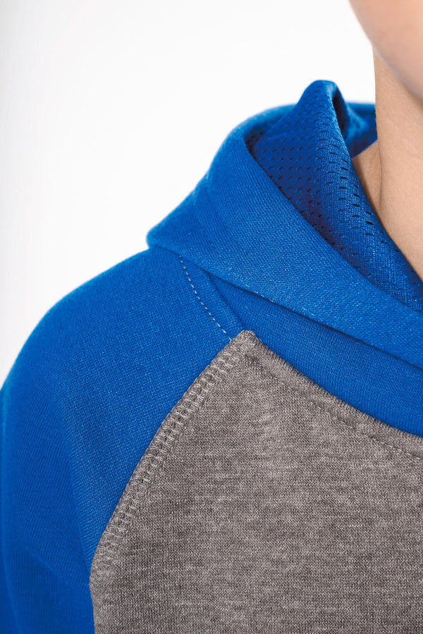 Sweatshirt com Capuz Bicolor de Criança-RAG-Tailors-Fardas-e-Uniformes-Vestuario-Pro