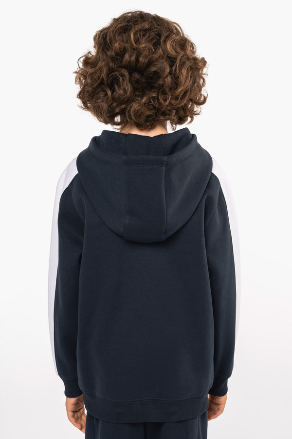 Sweatshirt com Capuz Bicolor de Criança-RAG-Tailors-Fardas-e-Uniformes-Vestuario-Pro