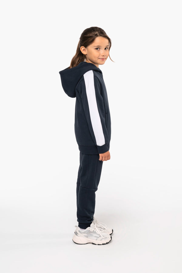 Sweatshirt com Capuz Bicolor de Criança-RAG-Tailors-Fardas-e-Uniformes-Vestuario-Pro