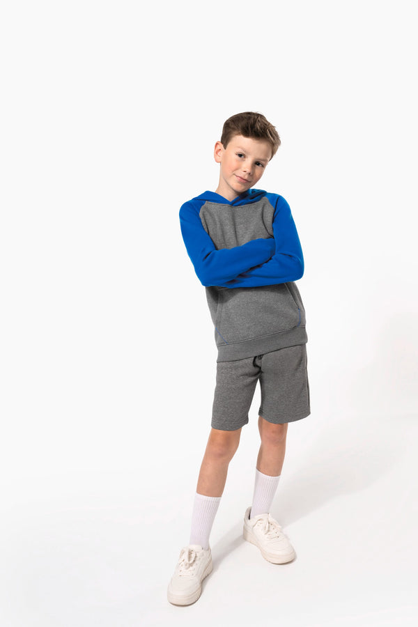 Sweatshirt com Capuz Bicolor de Criança-RAG-Tailors-Fardas-e-Uniformes-Vestuario-Pro