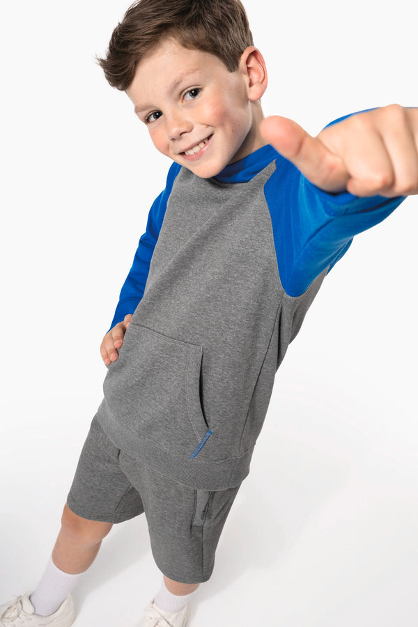 Sweatshirt com Capuz Bicolor de Criança-RAG-Tailors-Fardas-e-Uniformes-Vestuario-Pro