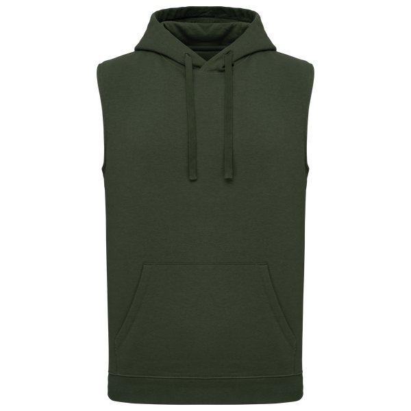 Sweatshirt com Capuz sem Mangas Unissexo-Cáqui Desportivo-XS-RAG-Tailors-Fardas-e-Uniformes-Vestuario-Pro