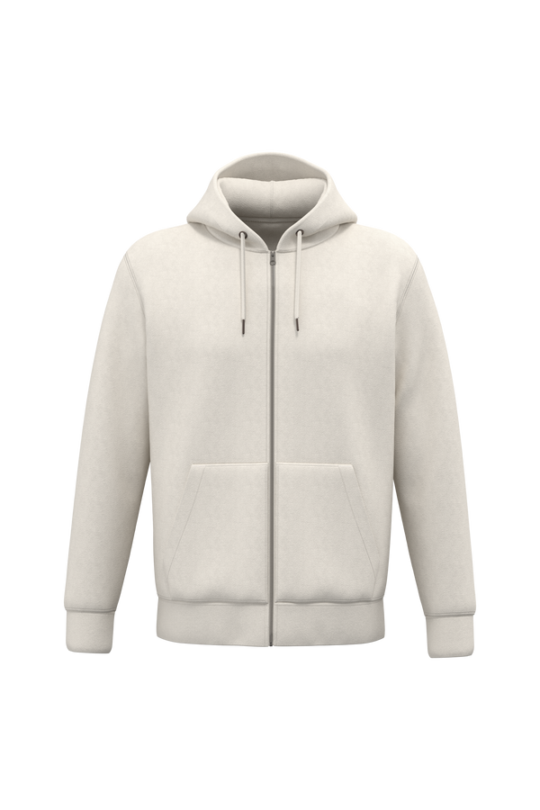 Sweatshirt com Fecho e Capuz Unissexo-Marfim-2XS-RAG-Tailors-Fardas-e-Uniformes-Vestuario-Pro