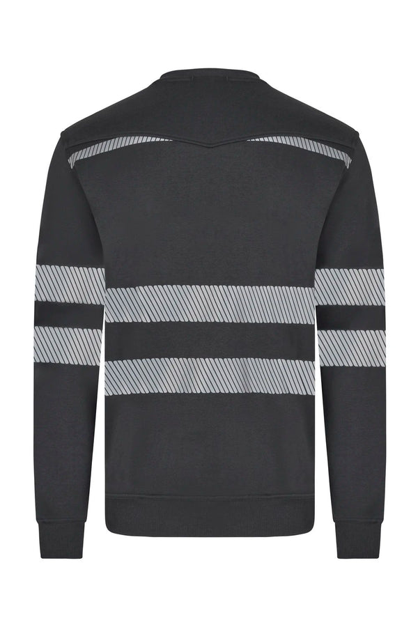 Sweatshirt com Gola Redonda e Faixas Segmentadas de Visibilidade Melhorada-RAG-Tailors-Fardas-e-Uniformes-Vestuario-Pro