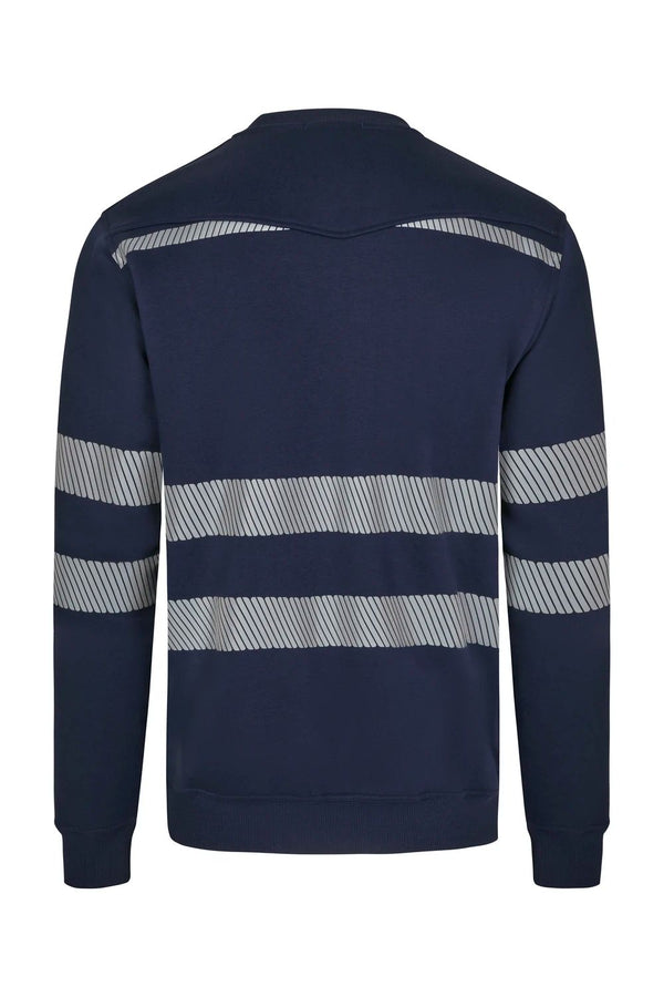 Sweatshirt com Gola Redonda e Faixas Segmentadas de Visibilidade Melhorada-RAG-Tailors-Fardas-e-Uniformes-Vestuario-Pro