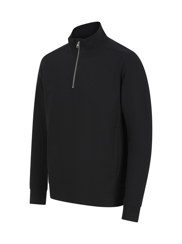 Sweatshirt com Meio Fecho Unissexo-RAG-Tailors-Fardas-e-Uniformes-Vestuario-Pro