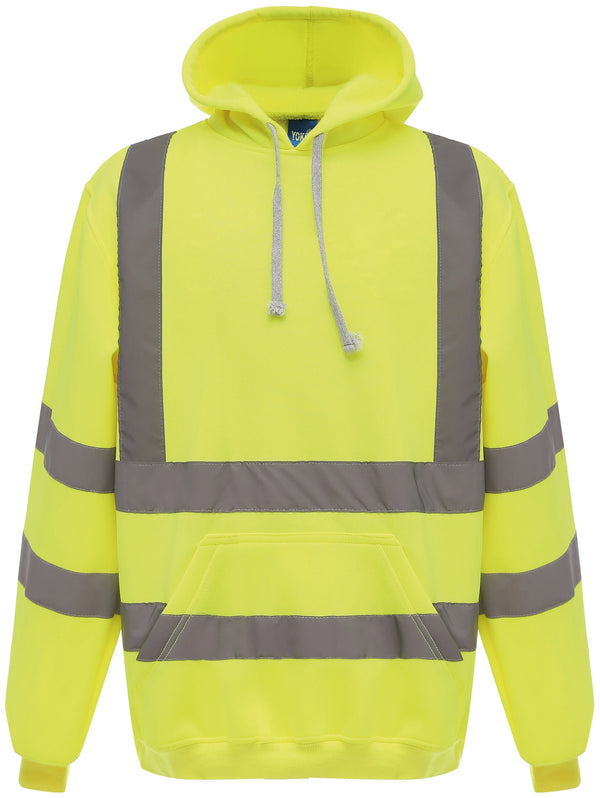 Sweatshirt com capuz de alta visibilidade-Hi Vis Amarelo-S-RAG-Tailors-Fardas-e-Uniformes-Vestuario-Pro