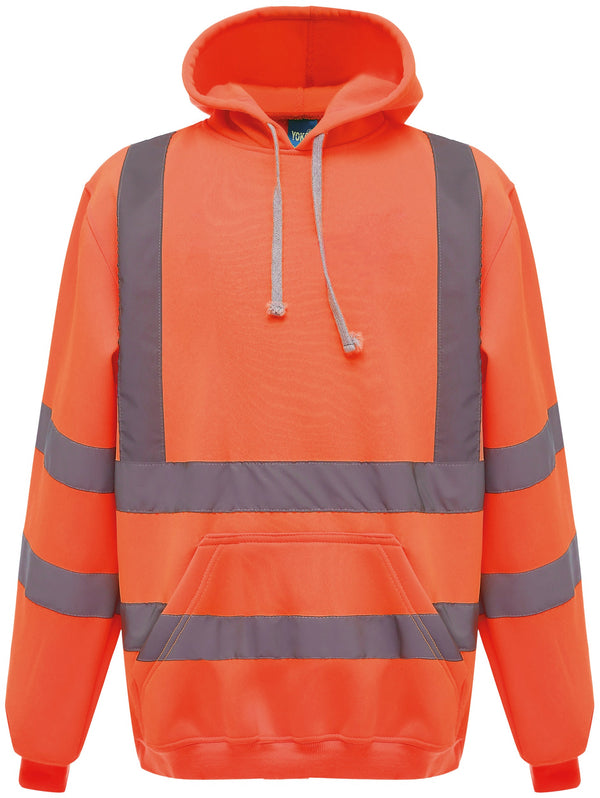 Sweatshirt com capuz de alta visibilidade-Hi Vis Laranja-S-RAG-Tailors-Fardas-e-Uniformes-Vestuario-Pro