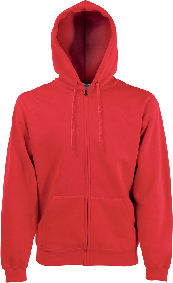 Sweatshirt com capuz e fecho Classic (62-062-0)-Vermelho-S-RAG-Tailors-Fardas-e-Uniformes-Vestuario-Pro