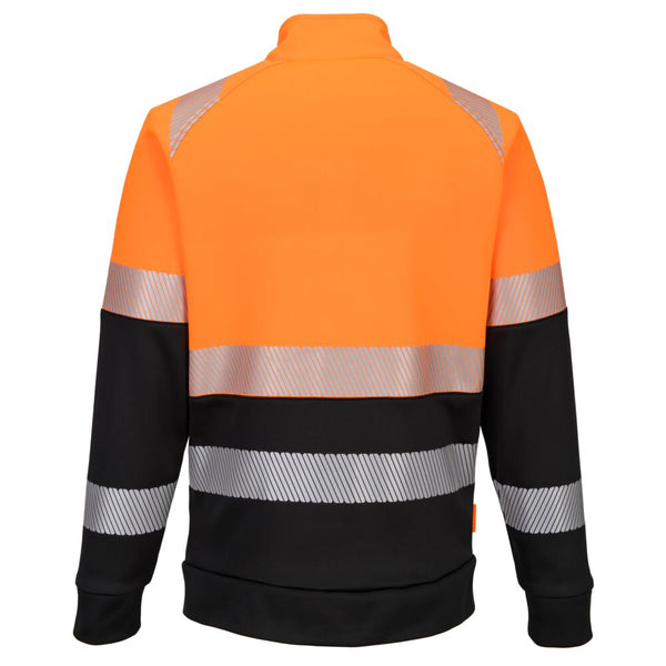 Sweatshirt com fecho de correr e gola em funil DX4 Hi-Vis classe 1-RAG-Tailors-Fardas-e-Uniformes-Vestuario-Pro