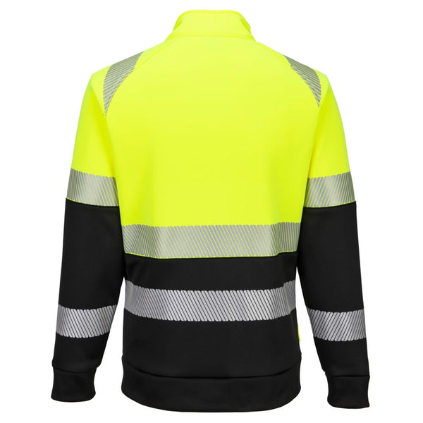 Sweatshirt com fecho de correr e gola em funil DX4 Hi-Vis classe 1-RAG-Tailors-Fardas-e-Uniformes-Vestuario-Pro