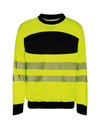Sweatshirt de Alta Visibilidade Unissexo-Amarelo Alta Visibilidade / Preto-S-RAG-Tailors-Fardas-e-Uniformes-Vestuario-Pro