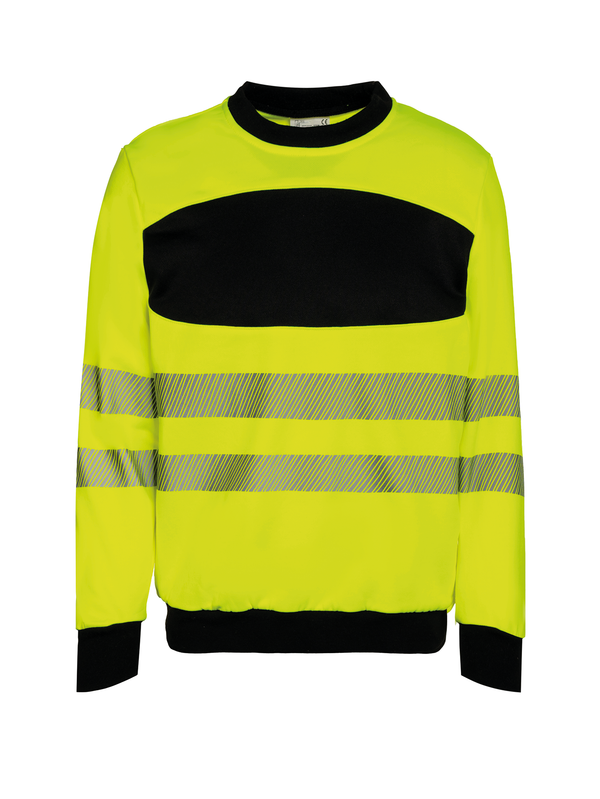 Sweatshirt de Alta Visibilidade Unissexo-Amarelo Alta Visibilidade / Preto-S-RAG-Tailors-Fardas-e-Uniformes-Vestuario-Pro