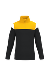 Sweatshirt de Desporto Meio Fecho Criança-Preto / Amarelo Desportivo-4/6 Anos-RAG-Tailors-Fardas-e-Uniformes-Vestuario-Pro