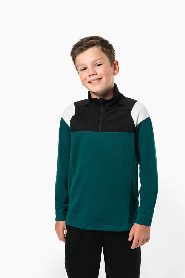 Sweatshirt de Desporto Meio Fecho Criança-RAG-Tailors-Fardas-e-Uniformes-Vestuario-Pro