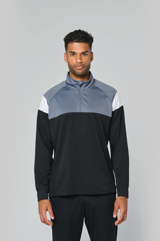 Sweatshirt de Desporto Meio Fecho Unissexo-RAG-Tailors-Fardas-e-Uniformes-Vestuario-Pro