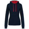 Sweatshirt de Senhora com Capuz em Contraste-Azul Marinho / Vermelho-XS-RAG-Tailors-Fardas-e-Uniformes-Vestuario-Pro