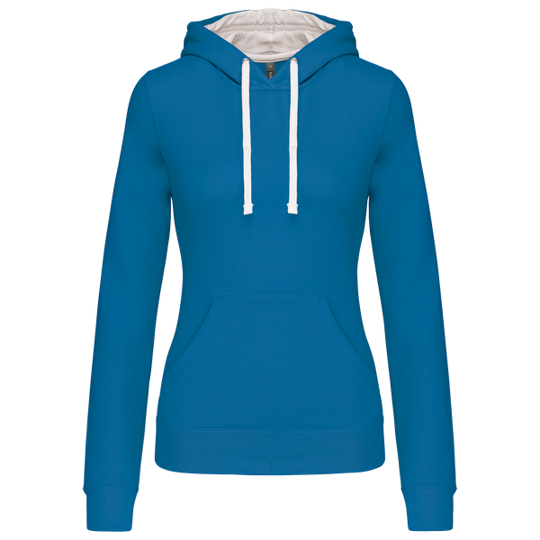 Sweatshirt de Senhora com Capuz em Contraste-Azul Tropical / Branco-XS-RAG-Tailors-Fardas-e-Uniformes-Vestuario-Pro