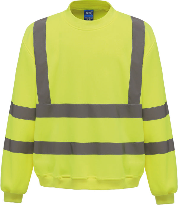 Sweatshirt de alta visibilidade-Hi Vis Amarelo-S-RAG-Tailors-Fardas-e-Uniformes-Vestuario-Pro