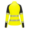 Sweatshirt de alta visibilidade PW3 1/4 fecho para mulher-RAG-Tailors-Fardas-e-Uniformes-Vestuario-Pro
