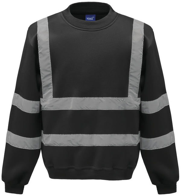 Sweatshirt de alta visibilidade-Preto-S-RAG-Tailors-Fardas-e-Uniformes-Vestuario-Pro