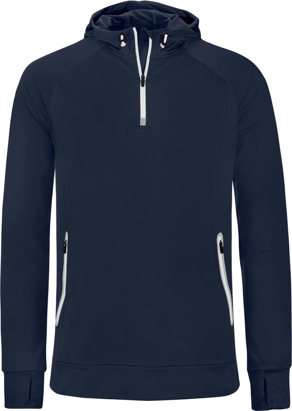 Sweatshirt de desporto 1/2 fecho com capuz-Azul Marinho-XS-RAG-Tailors-Fardas-e-Uniformes-Vestuario-Pro