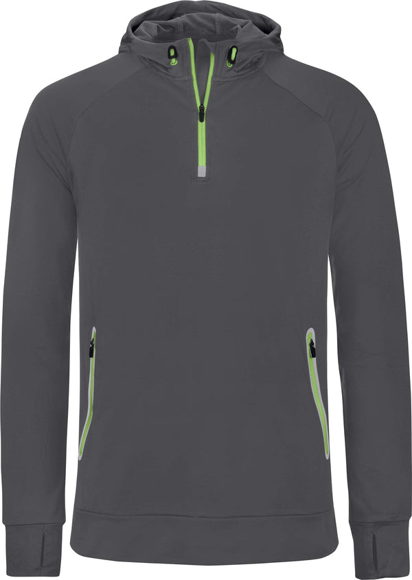 Sweatshirt de desporto 1/2 fecho com capuz-Dark Grey-S-RAG-Tailors-Fardas-e-Uniformes-Vestuario-Pro