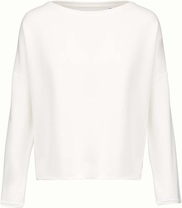 Sweatshirt de senhora "Loose"-Off Branco-S/M-RAG-Tailors-Fardas-e-Uniformes-Vestuario-Pro