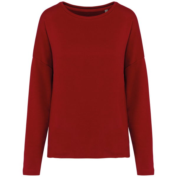 Sweatshirt de senhora "Loose"-Vermelho Hibisco-S/M-RAG-Tailors-Fardas-e-Uniformes-Vestuario-Pro