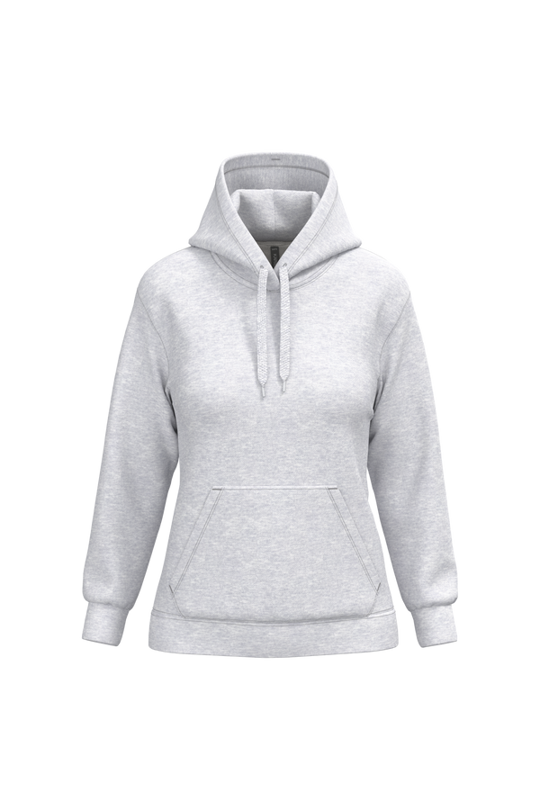 Sweatshirt de senhora com capuz-Cinzento Mesclado Claro-XS-RAG-Tailors-Fardas-e-Uniformes-Vestuario-Pro