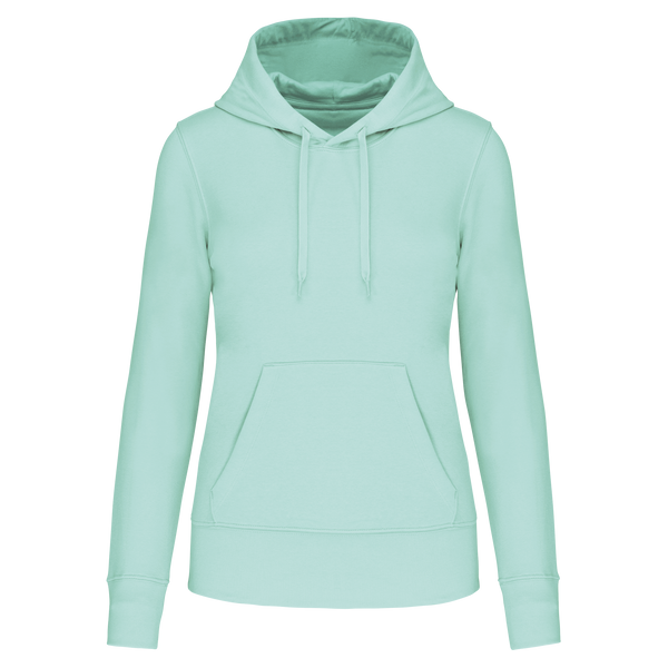 Sweatshirt eco-responsável com capuz de senhora-Menta Gelo-S-RAG-Tailors-Fardas-e-Uniformes-Vestuario-Pro