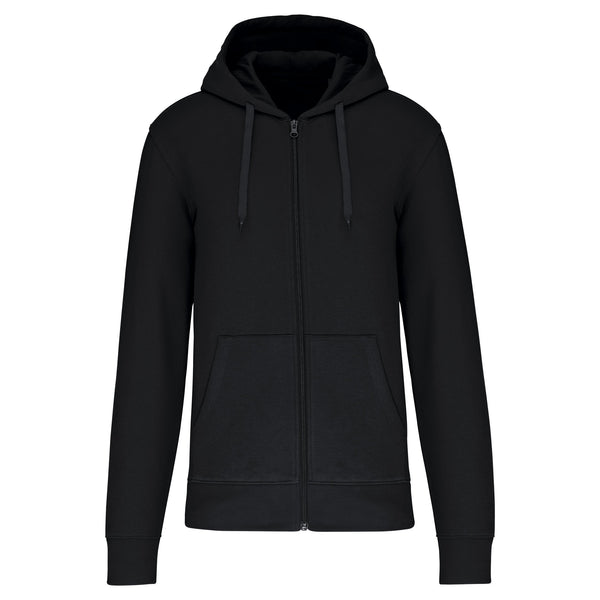 Sweatshirt eco-responsável com capuz e fecho de homem-Black-XS-RAG-Tailors-Fardas-e-Uniformes-Vestuario-Pro