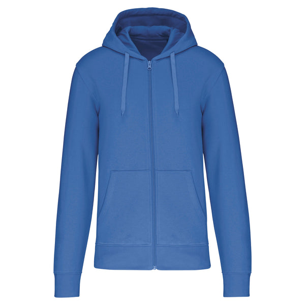 Sweatshirt eco-responsável com capuz e fecho de homem-Light Royal Blue-XS-RAG-Tailors-Fardas-e-Uniformes-Vestuario-Pro