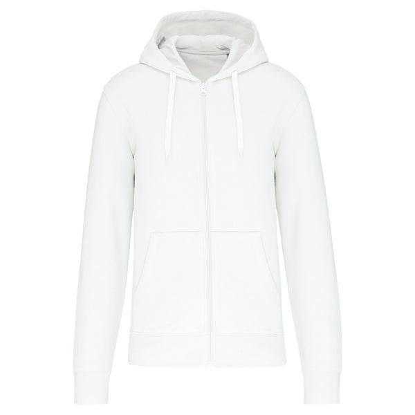 Sweatshirt eco-responsável com capuz e fecho de homem-White-XS-RAG-Tailors-Fardas-e-Uniformes-Vestuario-Pro