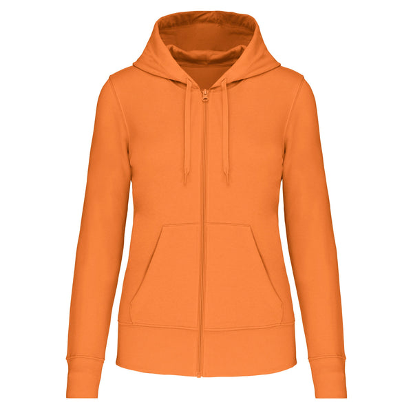 Sweatshirt eco-responsável com capuz e fecho de senhora-Light Orange-XS-RAG-Tailors-Fardas-e-Uniformes-Vestuario-Pro