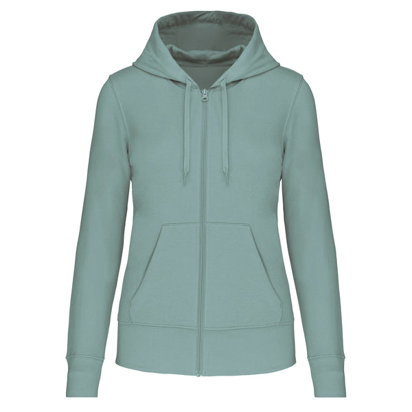 Sweatshirt eco-responsável com capuz e fecho de senhora-Sage-XS-RAG-Tailors-Fardas-e-Uniformes-Vestuario-Pro