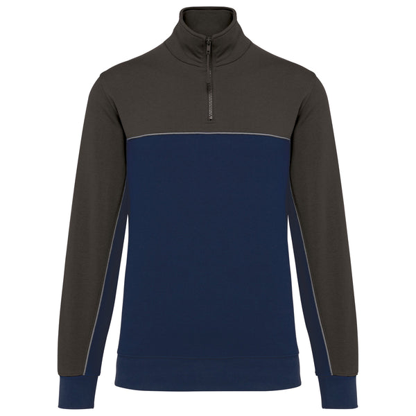 Sweatshirt meio fecho eco-responsável unissexo-RAG-Tailors-Fardas-e-Uniformes-Vestuario-Pro