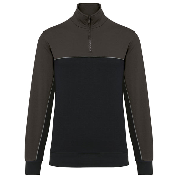 Sweatshirt meio fecho eco-responsável unissexo-RAG-Tailors-Fardas-e-Uniformes-Vestuario-Pro