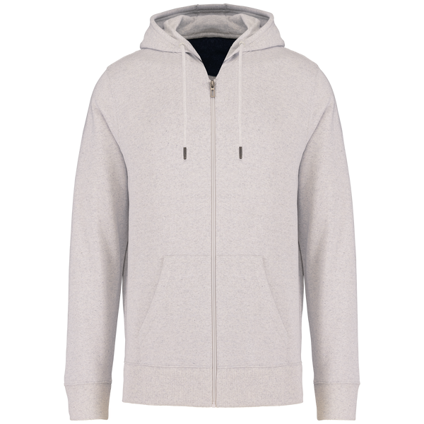 Sweatshirt reciclada com fecho e capuz unissexo - 300 g-Recycled Cream Heather-XXS-RAG-Tailors-Fardas-e-Uniformes-Vestuario-Pro