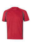 T-SHIRT TÉCNICA BICOLOR cor Cinza-Vermelho/Cinza-S-RAG-Tailors-Fardas-e-Uniformes-Vestuario-Pro