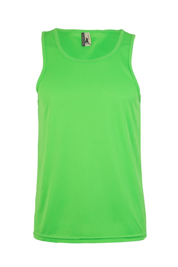 T-Shirt Alças Fluor Flow Unissexo - Manga Cava-Fluor Lima - 604-S-RAG-Tailors-Fardas-e-Uniformes-Vestuario-Pro