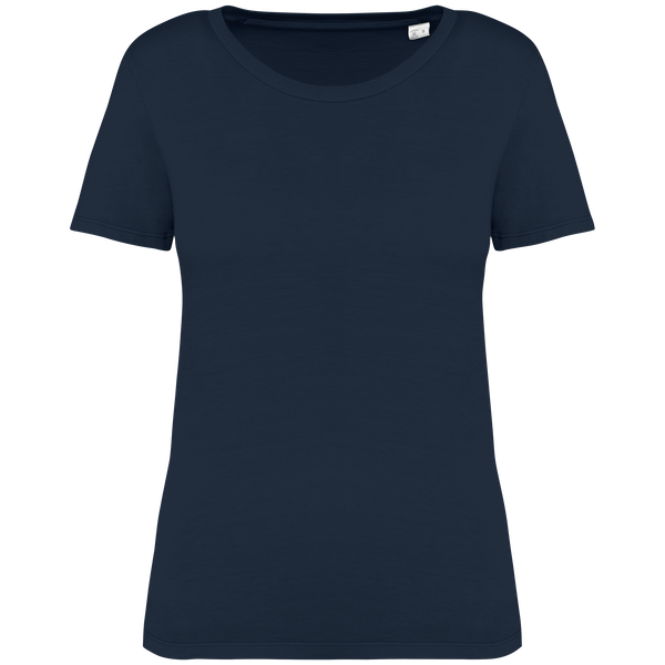T-Shirt Aspecto Lavado Senhora Eco-Washed Navy Blue-XS-RAG-Tailors-Fardas-e-Uniformes-Vestuario-Pro